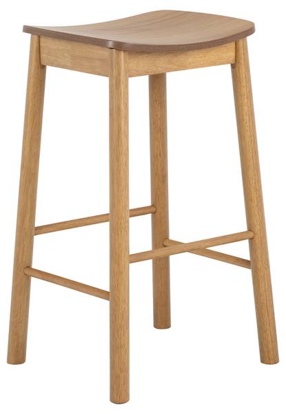 Barhocker Anggai 2er-Set Holz - Massivholz - 44 x 77 x 40 cm