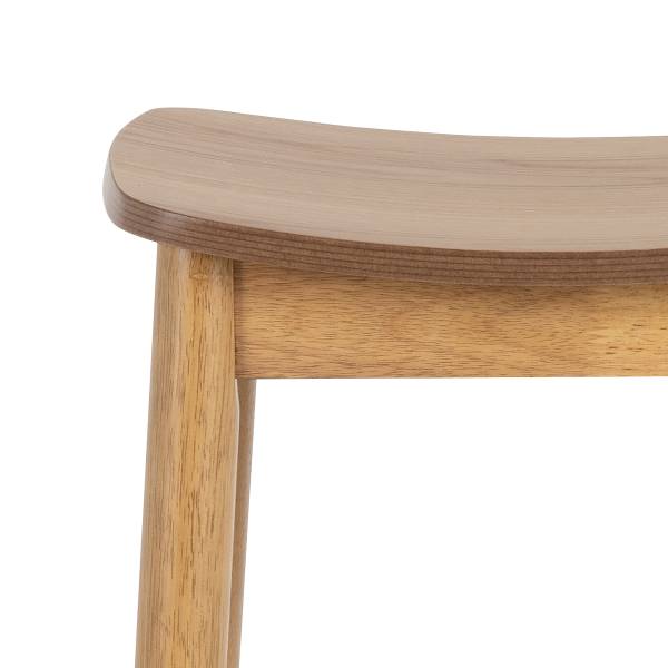 Barhocker Anggai 2er-Set Holz - Massivholz - 44 x 77 x 40 cm
