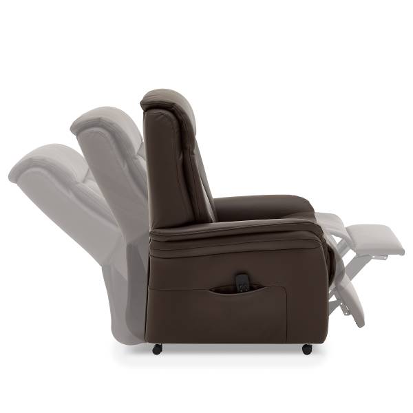 Relaxsessel Hukla INN Braun - Pigmentiertes Leder - 80 x 107 x 84 cm