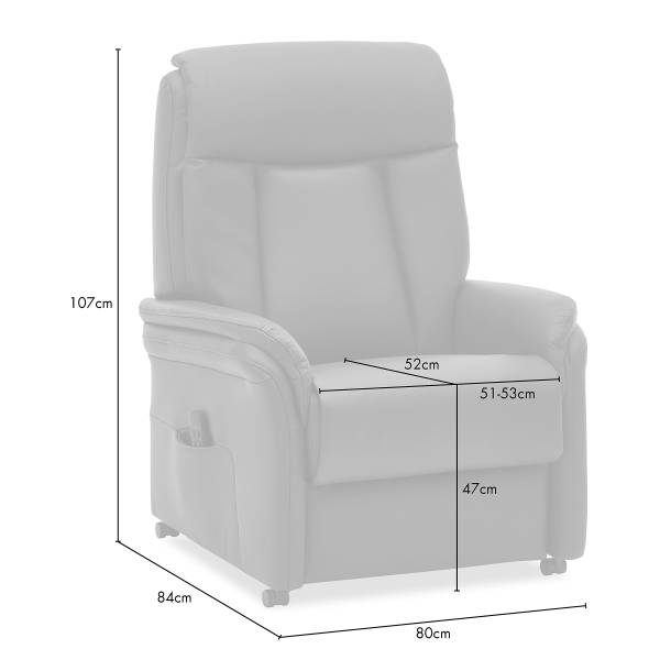 Relaxsessel Hukla INN Braun - Pigmentiertes Leder - 80 x 107 x 84 cm