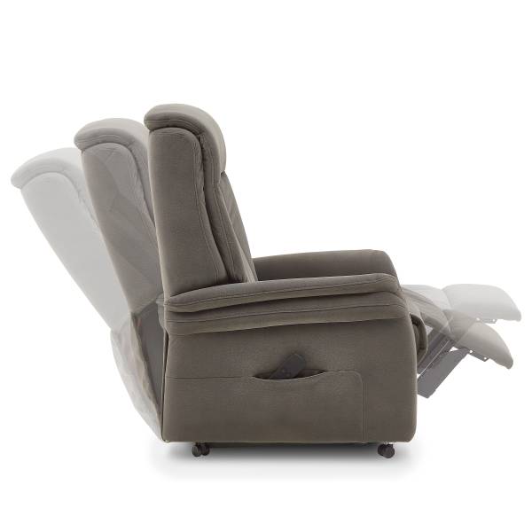 Relaxsessel Hukla Taufkirchen Grau - Microfaser - 74 x 107 x 84 cm