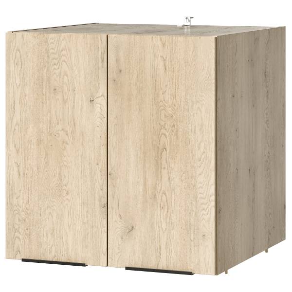 Set voor wasruimte SOCAMA G lichte eikenhouten look - Hoogte: 220 cm