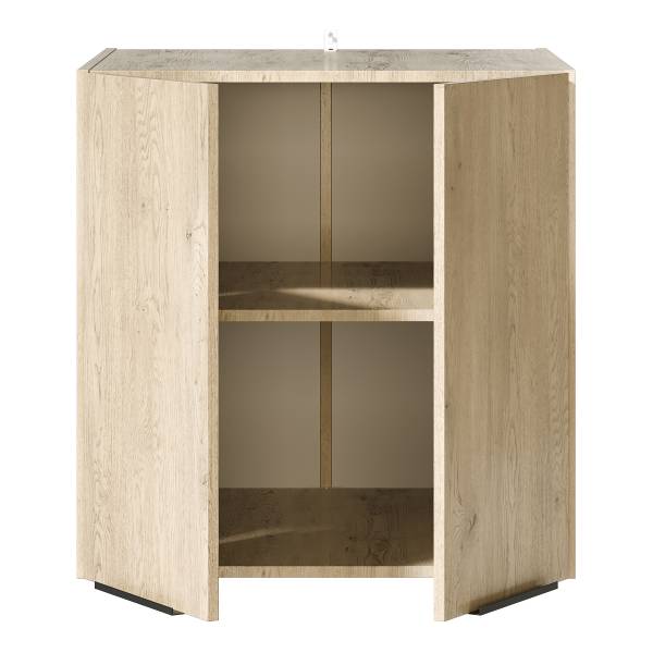 Set voor wasruimte SOCAMA G lichte eikenhouten look - Hoogte: 220 cm