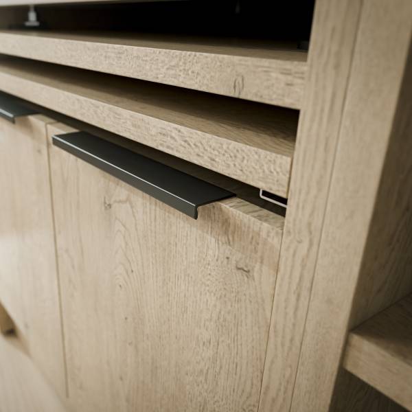 Set voor wasruimte SOCAMA G lichte eikenhouten look - Hoogte: 220 cm