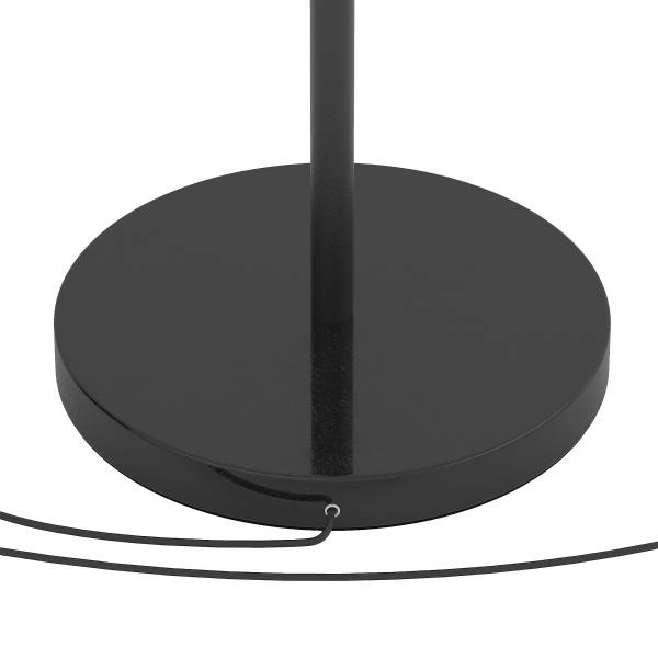 Lampada da terra Orion Vetro fumé / Ferro - 2 punto luce - Nero