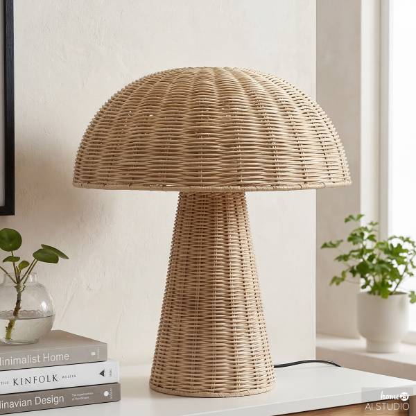 Lampada da tavolo Molto Rattan - 1 punto luce