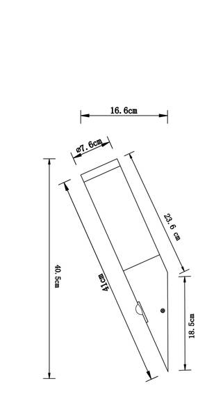 Lampada da parete LED Boston Vetro acrilico / Acciaio inox - 1 punto luce