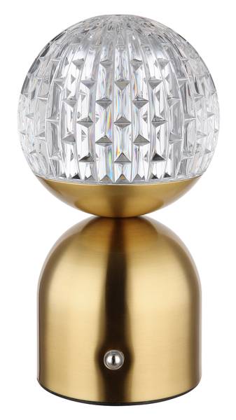 Lampada da tavolo LED Julsy Vetro acrilico / Ferro - 1 punti luce - Ottone