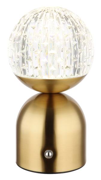 Lampada da tavolo LED Julsy Vetro acrilico / Ferro - 1 punti luce - Ottone