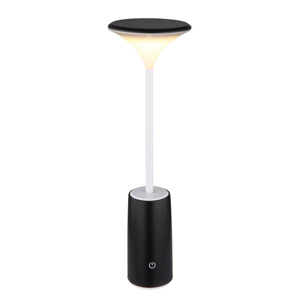 Lampada da tavolo LED Quirin Vetro acrilico - 1 punto luce - Nero