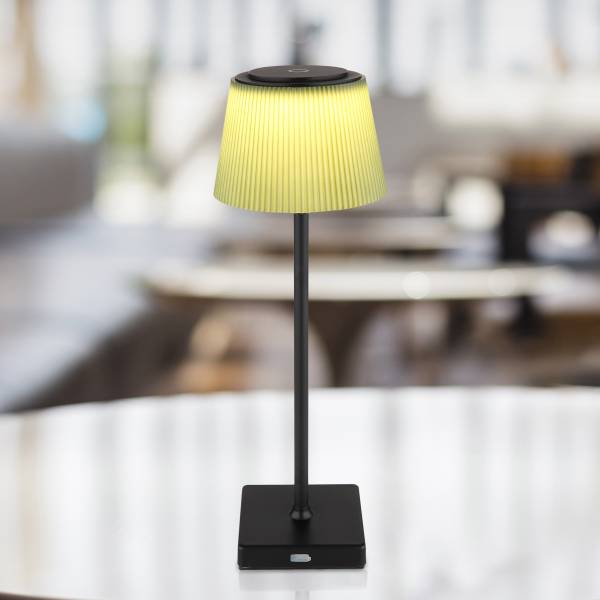 Lampada da tavolo LED Gregoir Vetro acrilico / Ferro - 1 punti luce - Nero / Verde