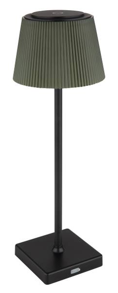 Lampada da tavolo LED Gregoir Vetro acrilico / Ferro - 1 punti luce - Nero / Verde