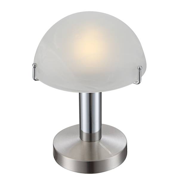 LED-tafellamp Otti gesatineerd glas/ijzer - 1-lichts