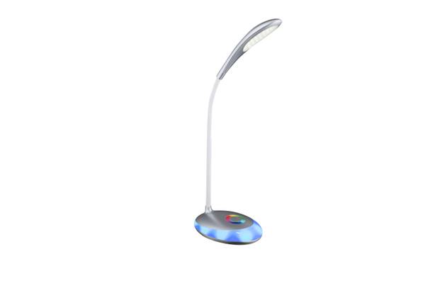 Lampe de table LED Minea Verre acrylique - 2 ampoules - Argenté
