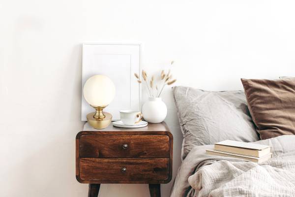 LED-Tischleuchte Tabina Acrylglas / Eisen - 1-flammig - Messing