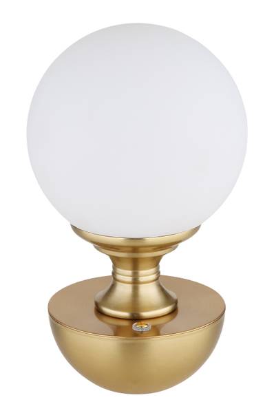 LED-Tischleuchte Tabina Acrylglas / Eisen - 1-flammig - Messing