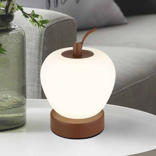 LED-tafellamp Evalina acrylglas/ijzer - 1-lichts