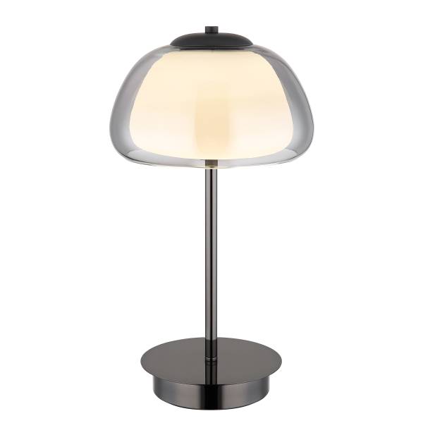 Lampada da tavolo LED Avila Vetro fumè / Ferro - 1 punti luce