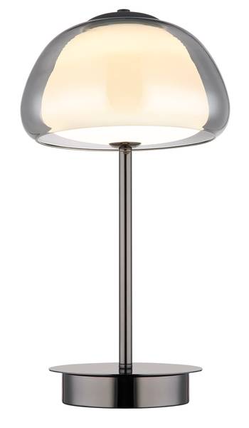 Lampada da tavolo LED Avila Vetro fumè / Ferro - 1 punti luce