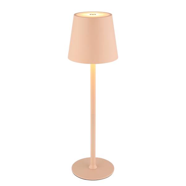 Lampada da tavolo a LED Vannie A Vetro acrilico / Ferro - 1 punti luce - Albicocca