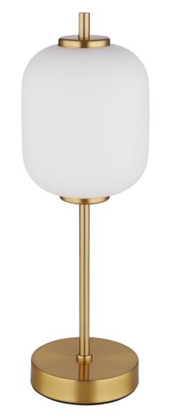 Lampada da tavolo LED Ewald Vetro opalino / Ferro - 1 punto luce