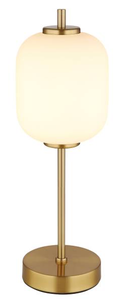 Lampada da tavolo LED Ewald Vetro opalino / Ferro - 1 punto luce
