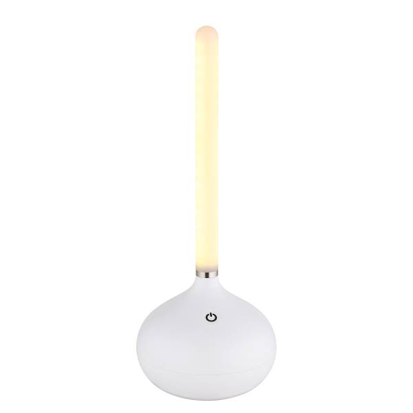 Lampada da tavolo LED Turner Vetro acrilico - 1 punto luce - Bianco