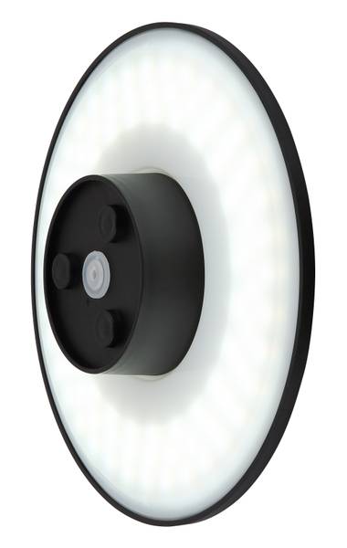 Applique murale LED Lamont Verre acrylique - 1 ampoule - Noir