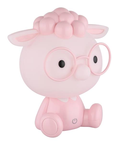 Lampe de table LED Sheepy Verre acrylique - 1 ampoule - Rose