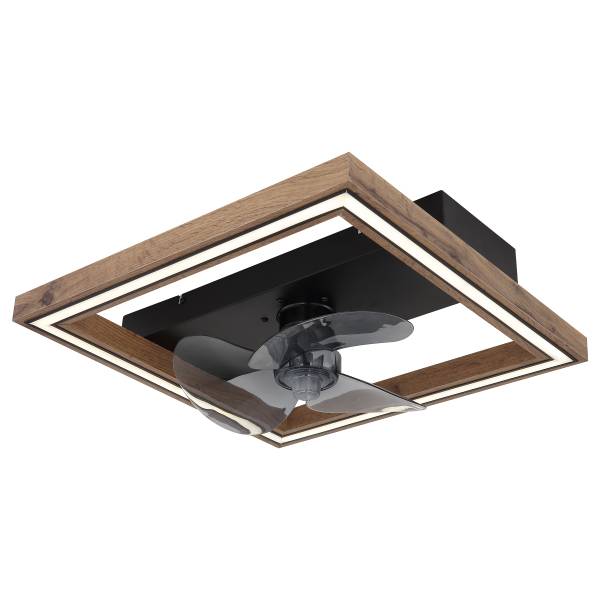Ventilatore da soffitto LED Celinata Vetro acrilico / Ferro - 1 punti luce