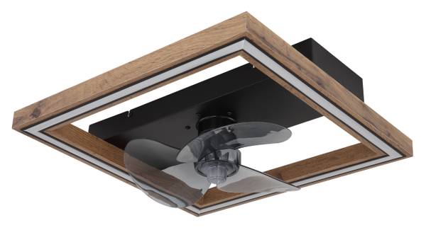 Ventilatore da soffitto LED Celinata Vetro acrilico / Ferro - 1 punti luce