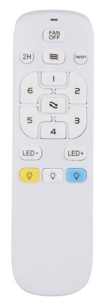 Ventilatore da soffitto LED Celinata Vetro acrilico / Ferro - 1 punti luce