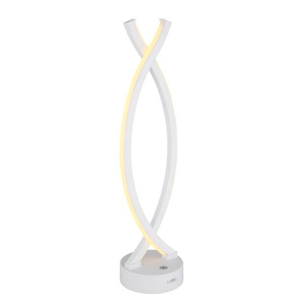 Lampada da tavolo LED Hela Vetro acrilico - 1 punto luce - Bianco