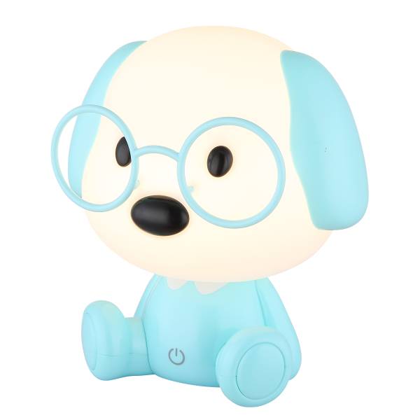 Lampada da tavolo LED Puppy Vetro acrilico - 1 punto luce - Blu