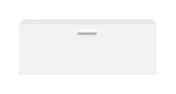 Commode murale Maozi Blanc - Largeur : 104 cm