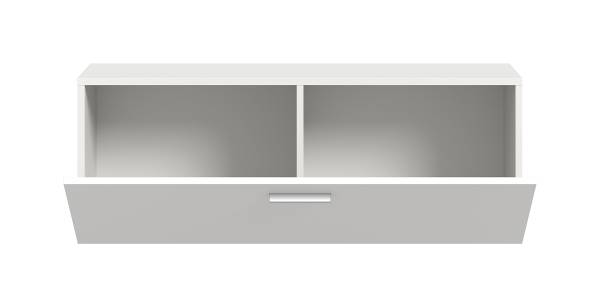 Commode murale Maozi Blanc - Largeur : 104 cm