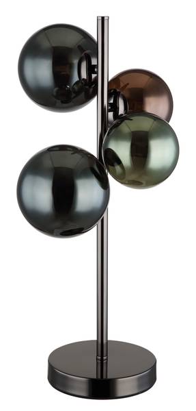 Lampe de table LED Riha - Type B Verre coloré / Fer - 4 ampoules