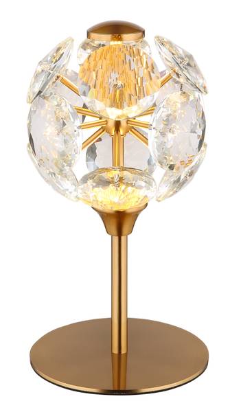 Lampada da tavolo LED Virina Cristallo / Ferro - 1 punti luce - Dorato