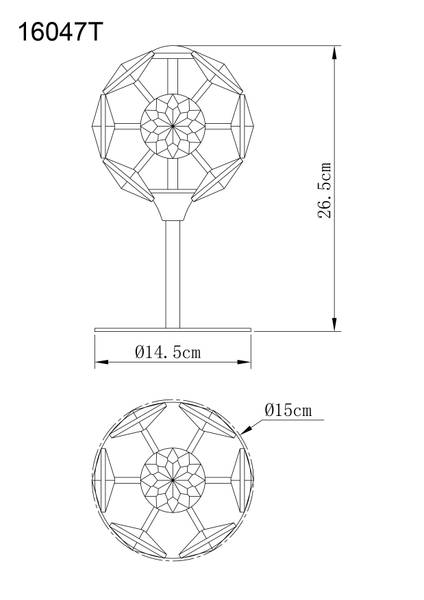 Lampada da tavolo LED Virina Cristallo / Ferro - 1 punti luce - Dorato