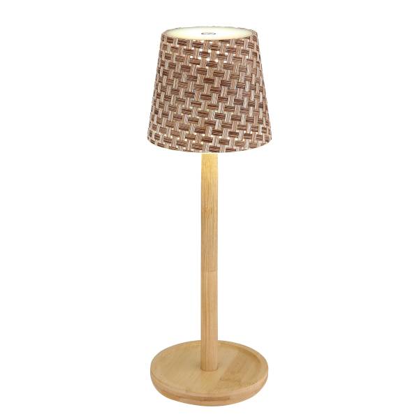 Lampada da tavolo LED Rids Vetro acrilico / Bambù massello - 1 punto luce