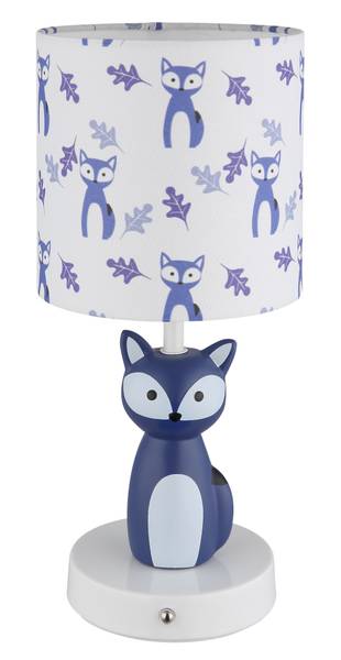 Lampada da tavolo LED Foxy Tessuto strutturato / Ceramica - 1 punto luce - Blu