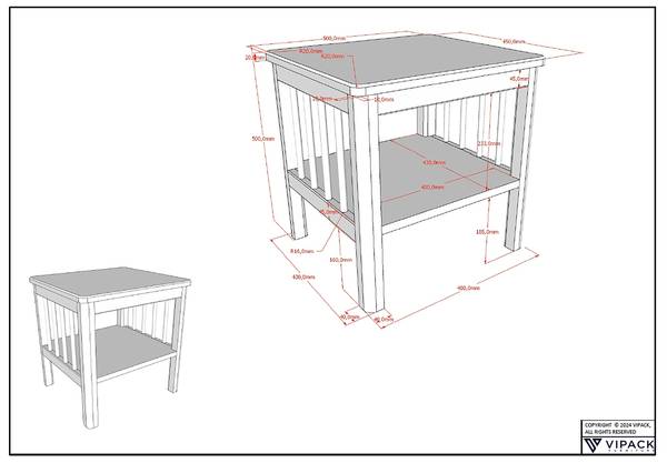 Jugendzimmer Forrest 3-tlg Polster Typ B Eiche massiv - Eiche
