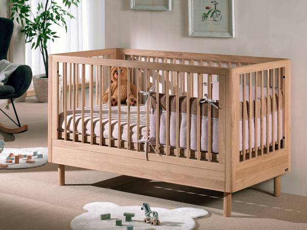 Babyzimmer Forrest 2-teilig - Kommode Eiche massiv - Eiche