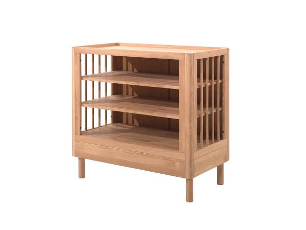 Babyzimmer Forrest 2-teilig - Regal Eiche massiv - Eiche