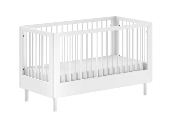 Babyzimmer Forrest 3-teilig - Kommode Buche massiv - Weiß