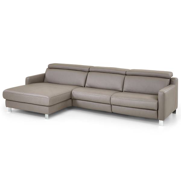 Divano SC Plus funzione relax opz. Longchair preimpostata a sinistra - Poggiatesta regolabile