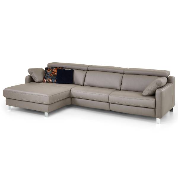 Divano SC Plus funzione relax opz. Longchair preimpostata a sinistra - Poggiatesta regolabile