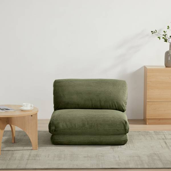 Schlafsessel LYNO Cordstoff Naris: Grün