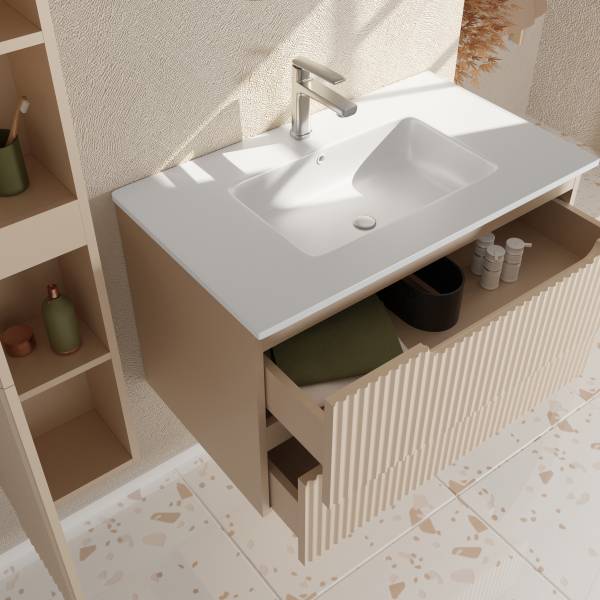 Lavabo COLORIA 80 cm bianco opaco