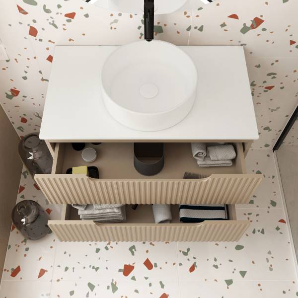 Mobile sottolavabo COLORIA 80 cm Bianco